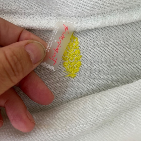 FP Movement by Free People White Floral Cowl Neck Sweater - Picture 6 of 12